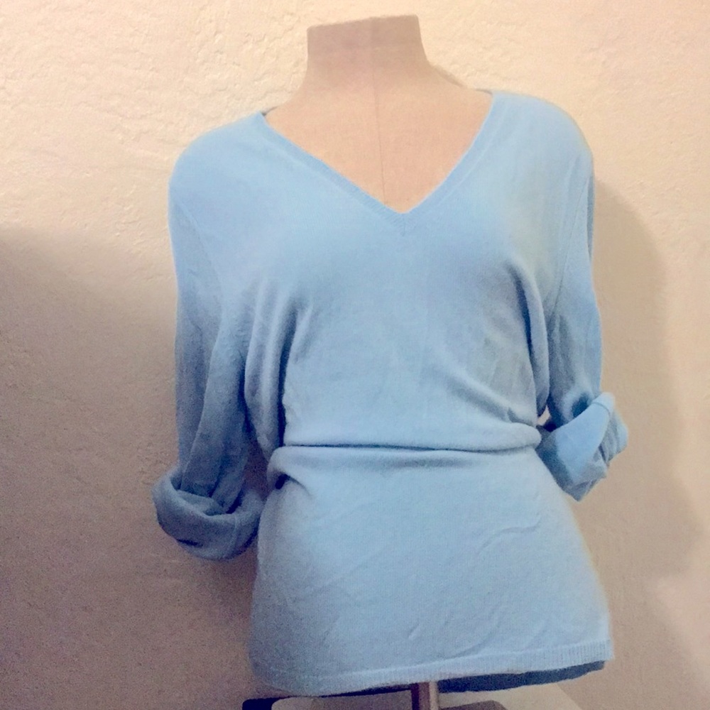 Neutral Colored V-Neck Sweater